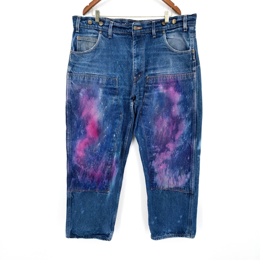 Prison Blues Double Front Custom Painted Jean